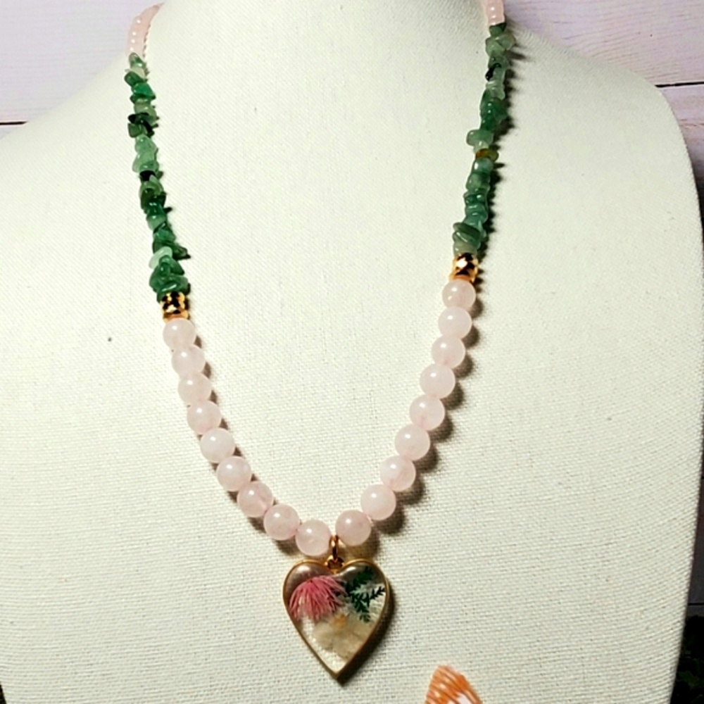 Handcrafted Rose Quartz Necklace